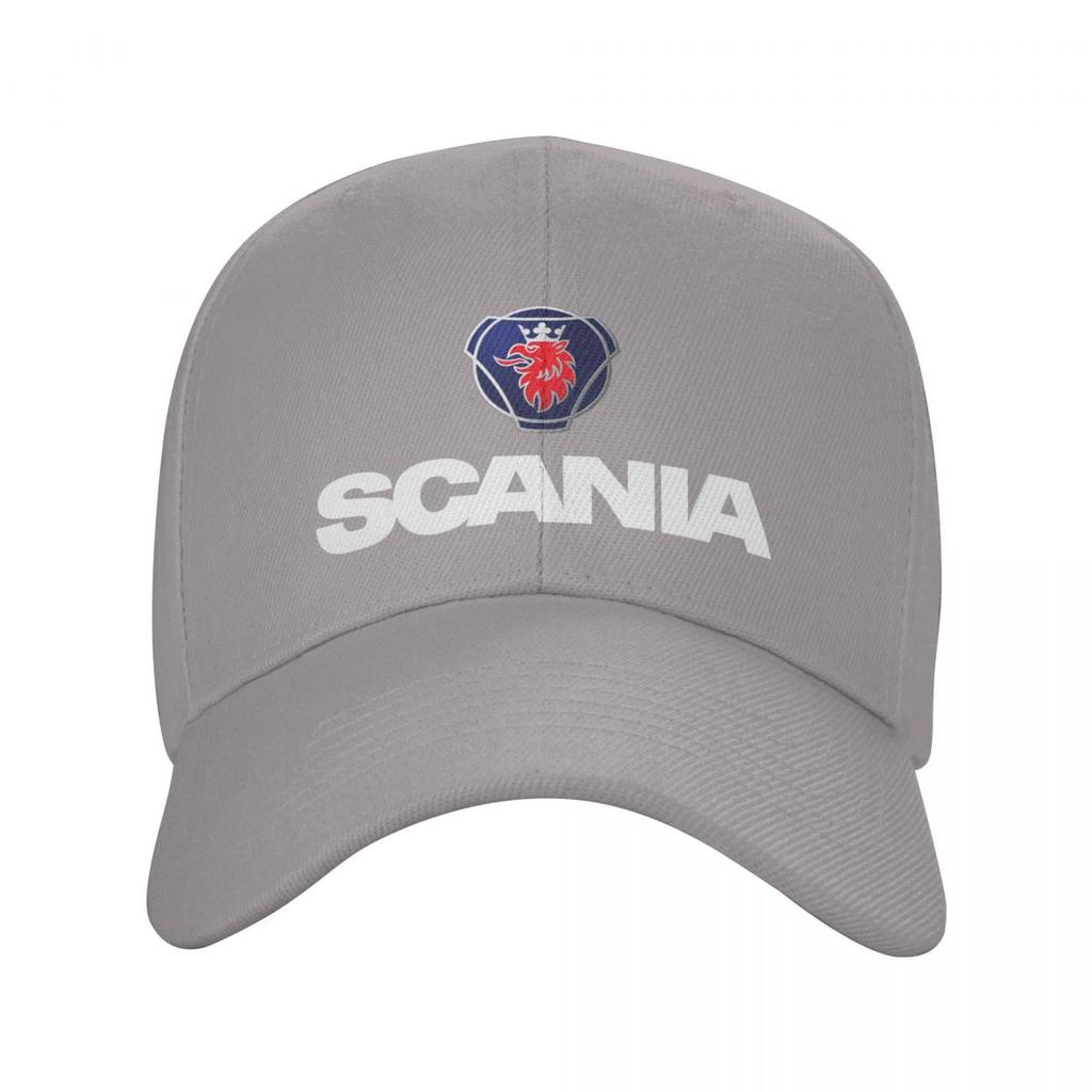 Унисекс Бейсболка-снепбэк Scania с вышитым логотипом - Черная