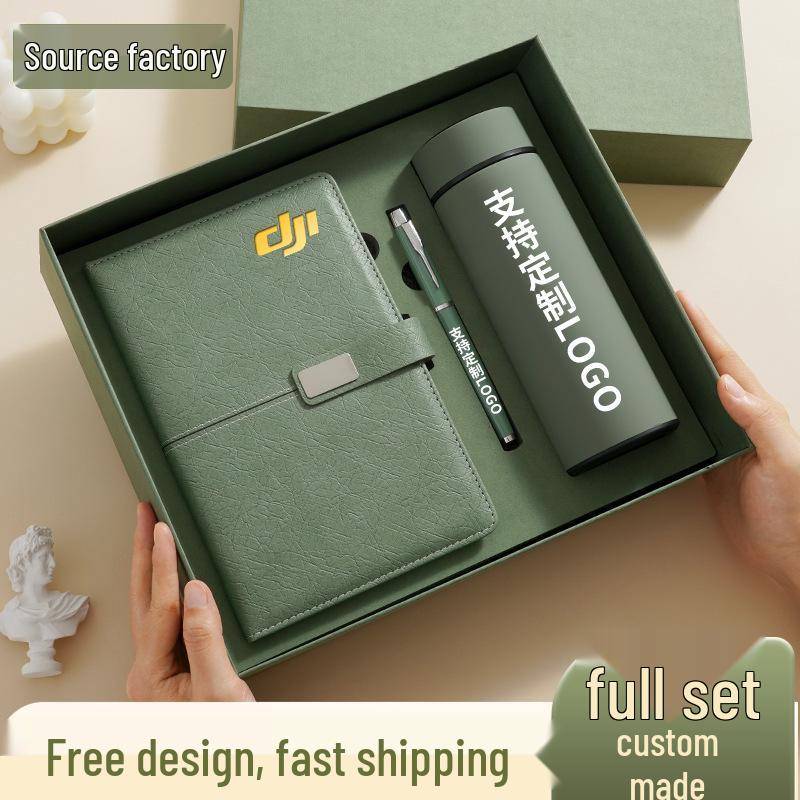 Подарочный набор с индивидуальным бизнес-блокнотом: Элегантный офисный сувенир с логотипом для корпоративных мероприятий