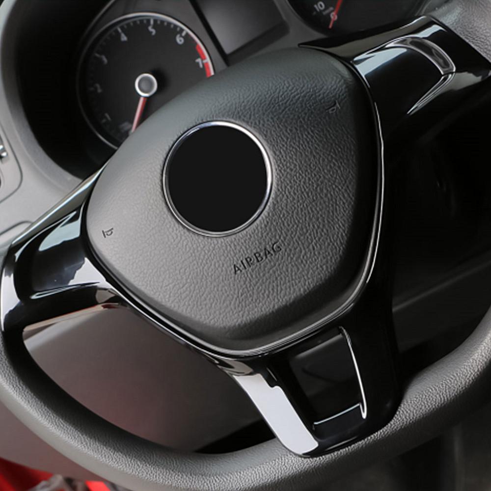 ABS автомобильный чехол на руль, наклейка для Volkswagen VW Golf 7 GTI MK7 POLO 2014 2015 Jetta MK6 2015 2016 аксессуары для интерьера