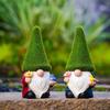 1 Pcs Dwarf Resin Ornaments Faceless Cute Dwarf Statue Home Garden Courtyard Elf Sculpture New Green Hat Old Man