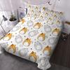 Cute Colored Cat Bedding Three-Piece Quilt Cover