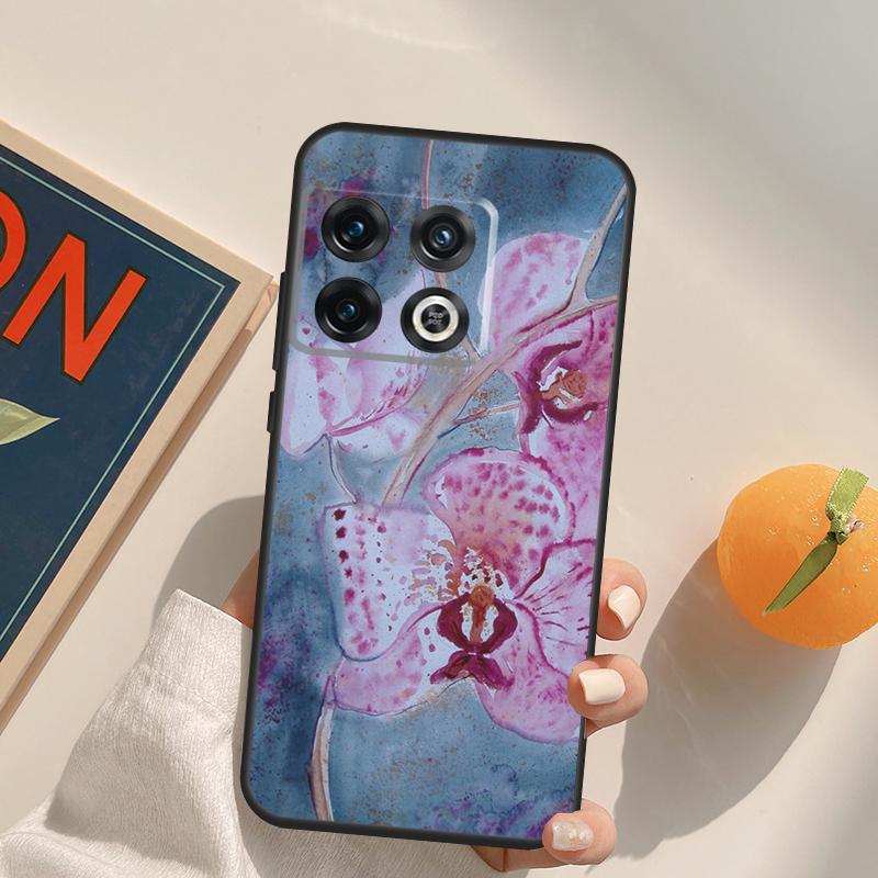 Цветной чехол с цветами орхидеи для OnePlus 13T 10T 10R 12R 13R 15 13 12 11 10 9 Pro Nord CE 5 2 3 4 Lite N20 N30