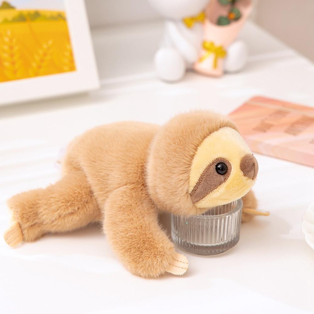 Sloth Husky Plush Lying Animal Table Ornament Stuffed Animal Doll Raccoon Bear Plush Home Decor