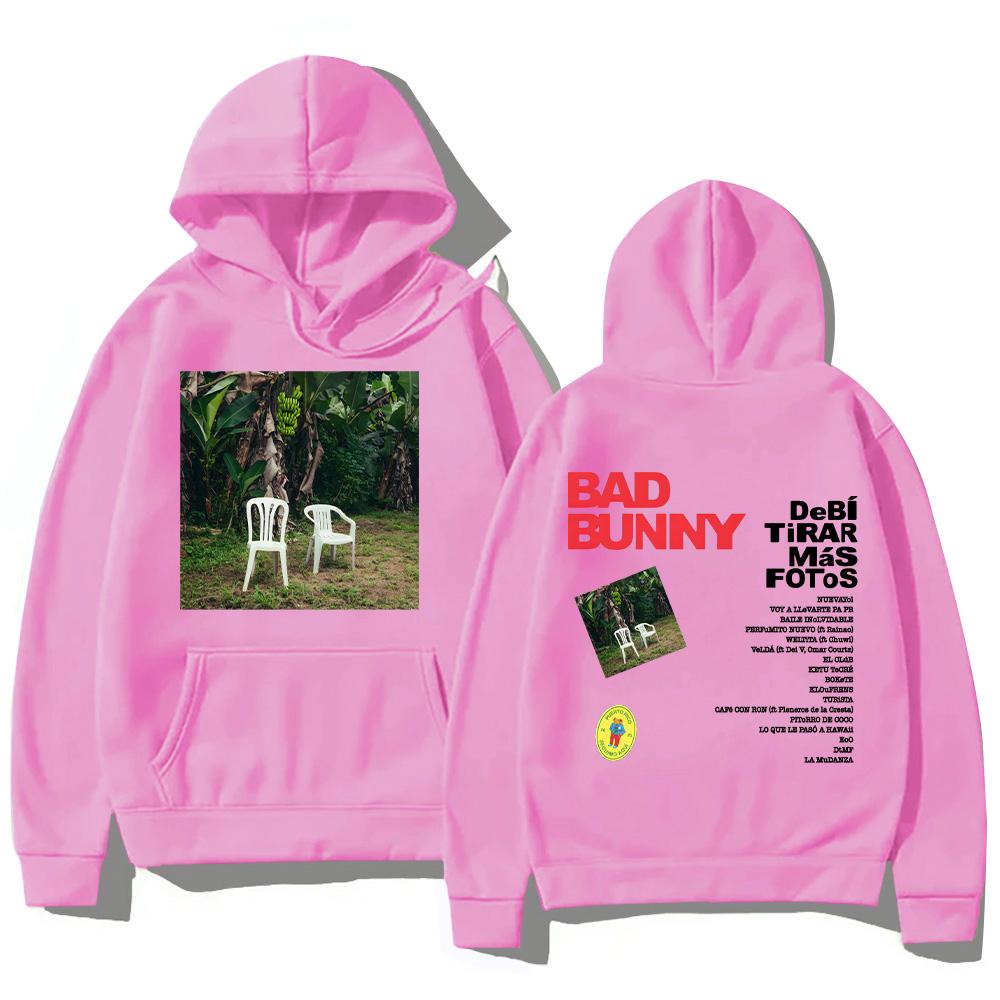DTMF Debí Tirar Más Fotos Hoodies BAD BUNNY 2025 New Album Sweatshirt Harajuku High Street Pullover Fans Gift Fleece Streetwear
