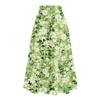 Женская повседневная и модная юбка с цветочным принтом и эластичным поясом, свободная юбка с талией