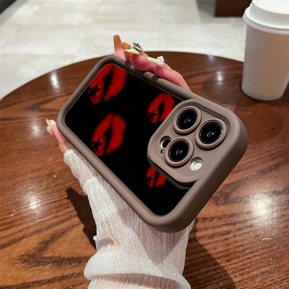 LZ19 Lips kiss art силиконовый чехол для телефона Samsung A15 A35 S24 S23 Ultra S22 S21 Plus S20 FE A05 A06 A54 A55 A53 A14 M15 противоударный задний чехол