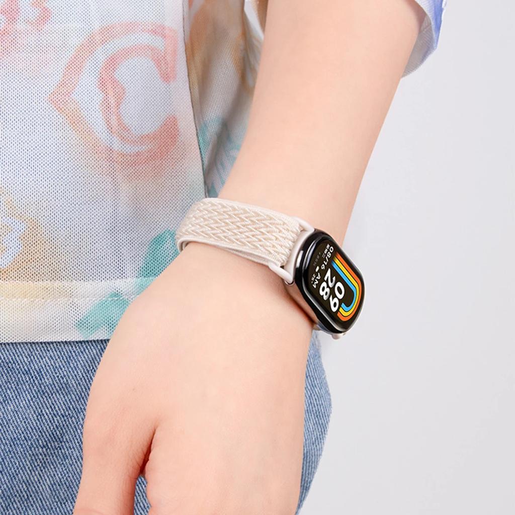 Эластичный нейлоновый ремешок-петля для Xiaomi Band 10/9/8 Дышащий плетеный спортивный ремешок для MiBand 10/9/8 Часы Замена браслета Новый