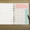A6 Сменный блок для тетради на спирали, Внутренний лист для заполнения, Недельный/Месячный график, Заметки, Печать, Канцелярские товары, Офис, Школа