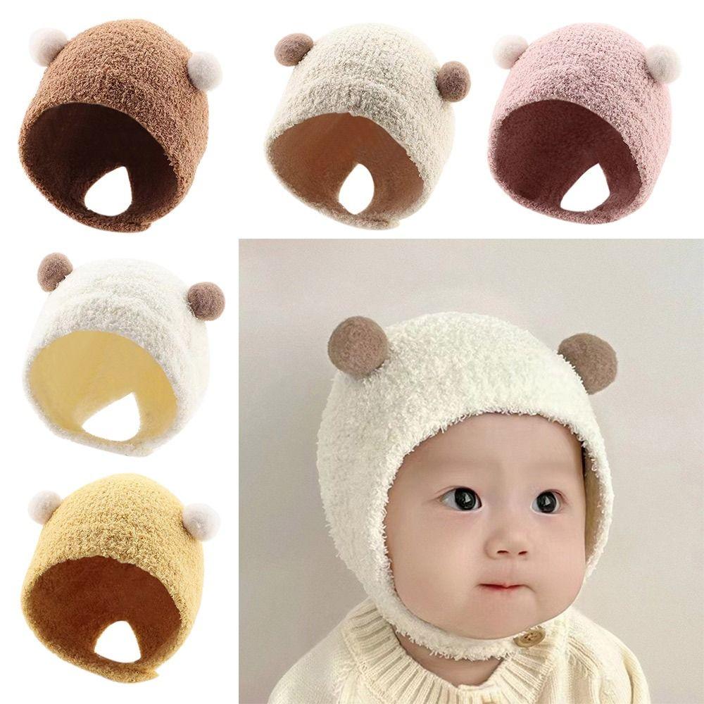 Cute Autumn Winter Hats Hip Hop Warmer Bonnet Toddler Hat Baby Children Beanie Caps  Outdoor