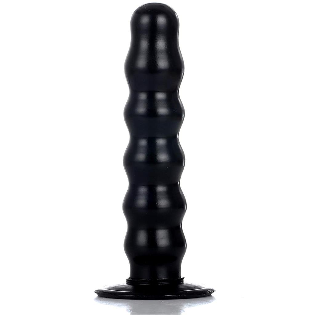 Orirya Anal Plug Suction Cup Anal Expansion SM Goods Soft PVC Anal Plug Anal Goods for Women Adult Goods Adult Toys Adult Goods for Men Black