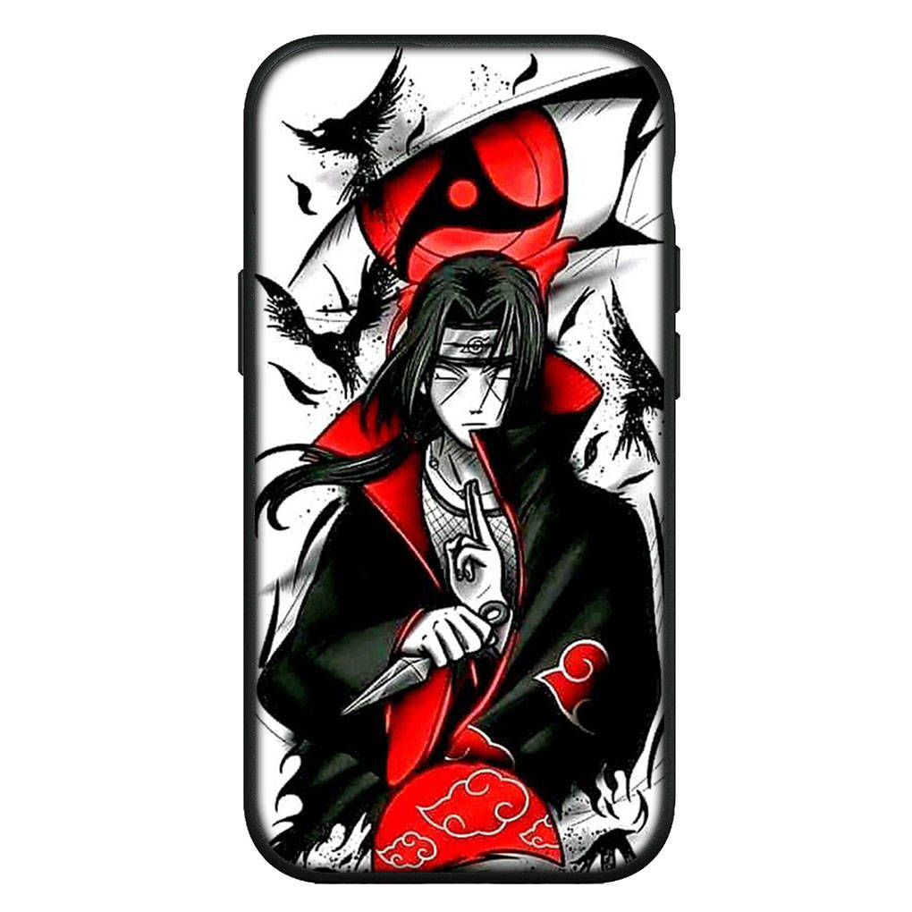 Для iPhone 16 15 X XR Samsung Galaxy S24 S23 Plus Xiaomi Redmi Note 13 12 11 Pro Max 10 14 OPPO Huawei Чехол Саске Акацуки Итачи Учиха Чехол для телефона