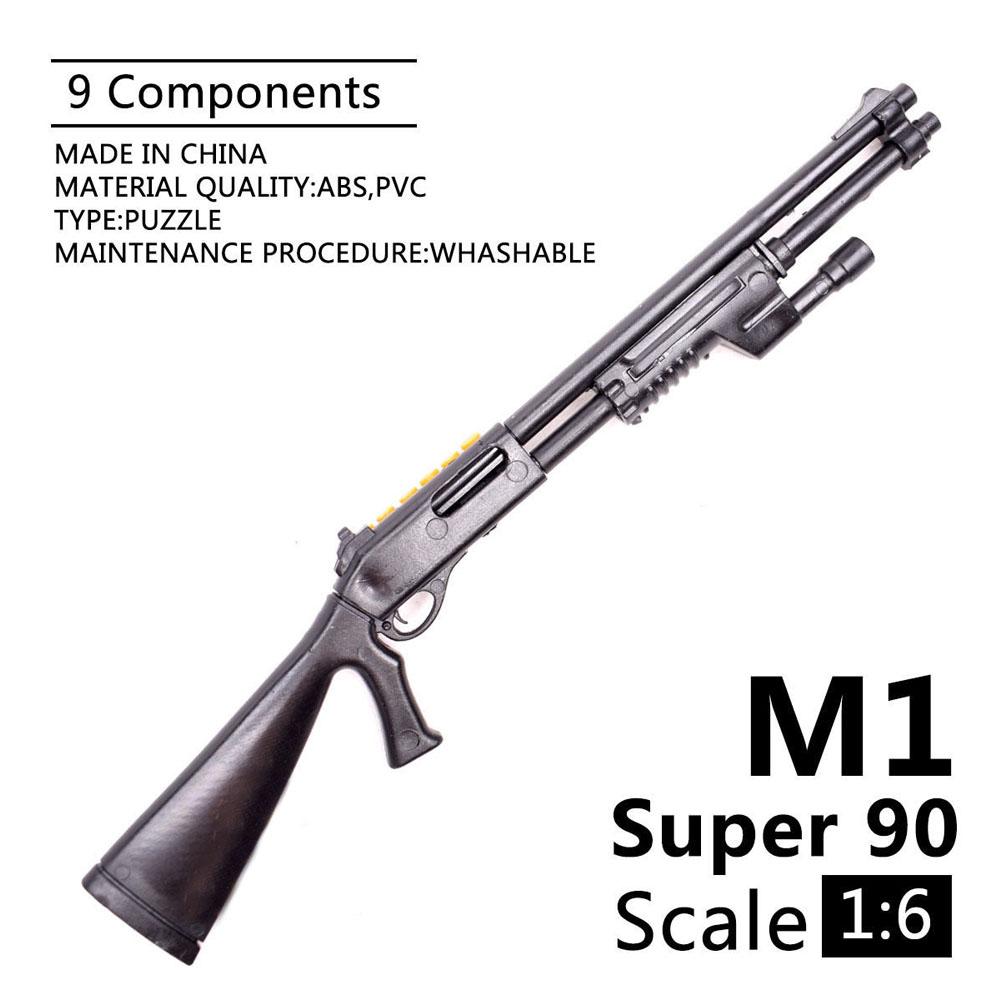Масштаб 1/6 Военное Оружие Армии США Снайперская Винтовка M82A1 M134 M14 M16 Полицейский Солдат SWAT Фигурка Модель для Сборки Оружие Игрушки