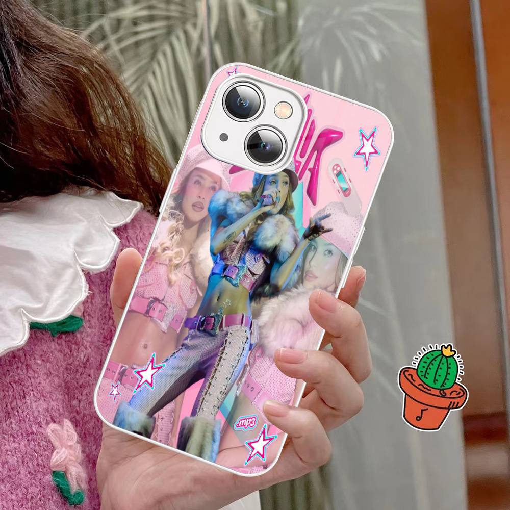 Emilia Mernes Mp3 Phone Case Tempered Glass For iphone 14 13 12 11 Pro Mini XS MAX 14Plus X XS XR Fundas
