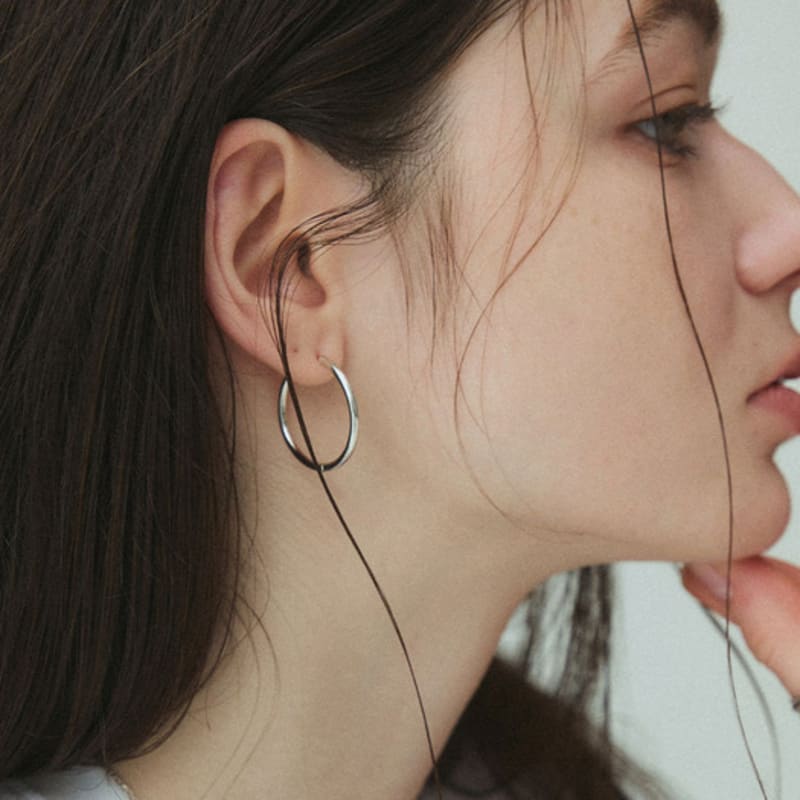 byweekend Basic ring earring_25mm