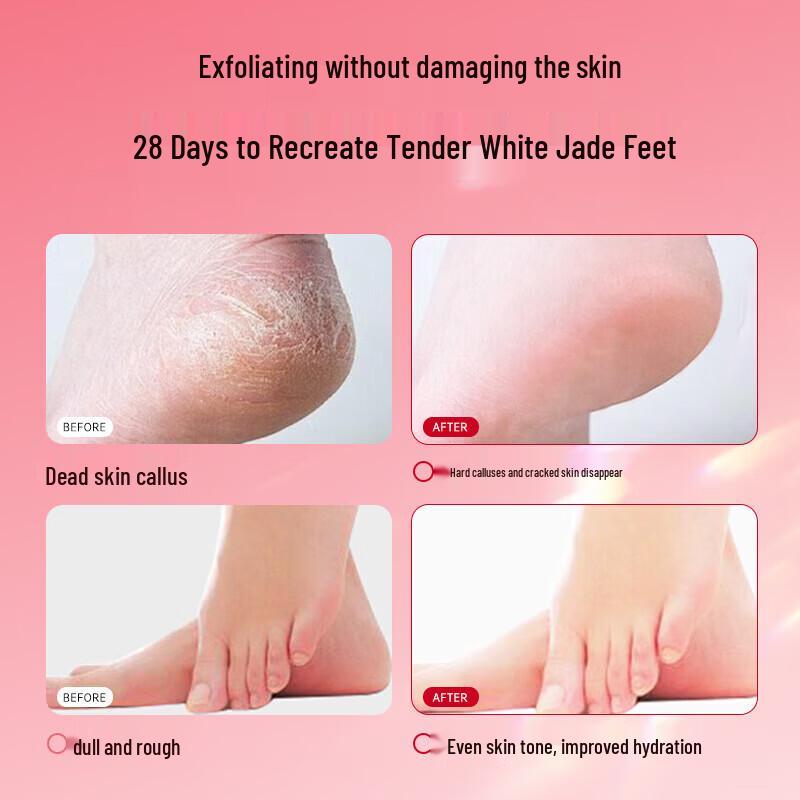 TJHK Эксфолиирующая и увлажняющая маска-носочки для ног с лошадиным жиром