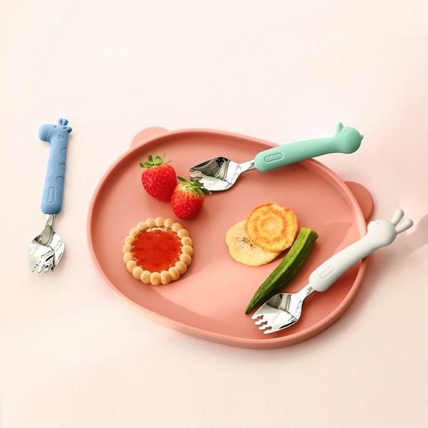 Edison Rabbit Silicone Spoke Case Set, 2 Types of Spokes + Case, Pink, Cream