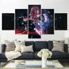 5Pcs Japan Sword Anime Cartoon Decor 5 Pieces Pictures Canvas Poster Room Decor Modern Home Decor No Framed 5 Panel Wall