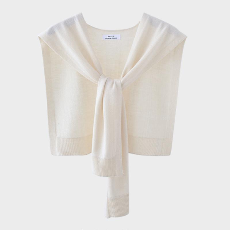 1 шт. Аксессуары для одежды Универсальная однотонная классическая шаль Теплый шарф Минималистичный стиль Вязаный материал Мода Многоцветный