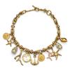 Gucci Logo Design Fashion Jewelry Brass Resin Pearl Necklace Unisex necklace Gold 839023I12R28071