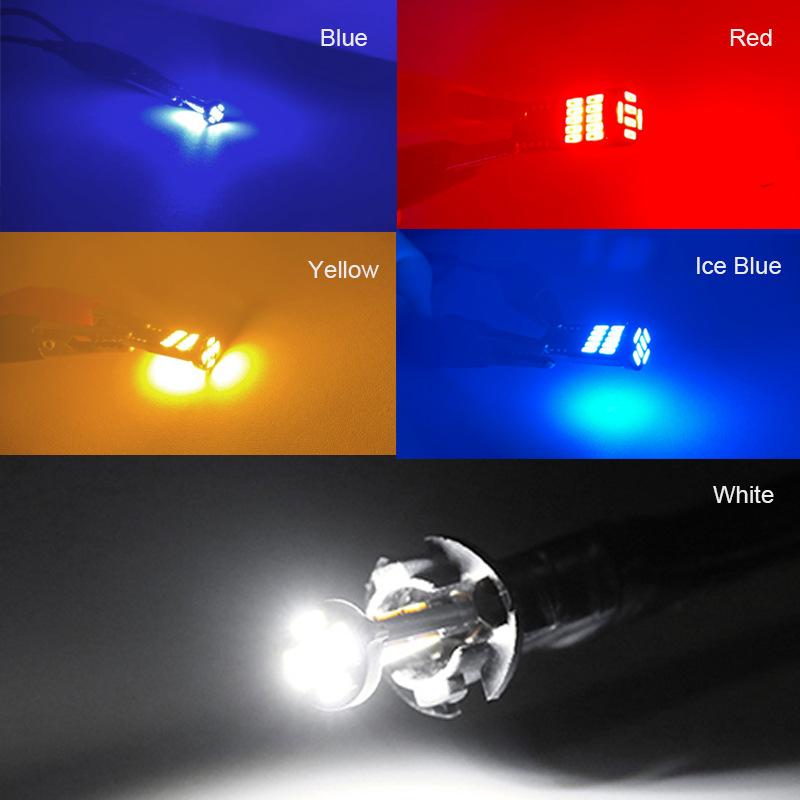 10 шт. Суперяркие светодиодные лампы T10/W5W 6000K с чипами SMD 4014 для освещения салона автомобиля и номерного знака