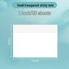 Transparent Sticky Notes: Adhesive, Tearable, Perfect for Handwritten Notes and Highlighting Key Points. Ideal for Students.