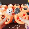 Pumpkin Pinch Toys 12Pcs Pop-up Ghost Squeeze Toy, Stress Relief Head Sensory Toy Creepy Fidget for Party Favors