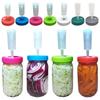 With One-way Exhaust Valve 86mm Airlock Fermentation Lids for Wide Mouth Mason Jar Jar Cover
