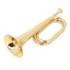 C Key Spanish Bugle Brass Cavalry Trumpet Blowing Pipe Instrument 11cm Diameter 34cm Height Mouthpiece Golden