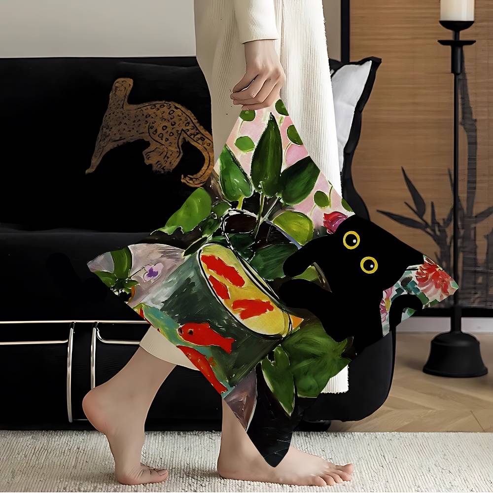 Наволочки Подсолнухи Черный Кот Домашнее Постельное Белье Декоративная Наволочка Свадьба Супер Мягкая Наволочка