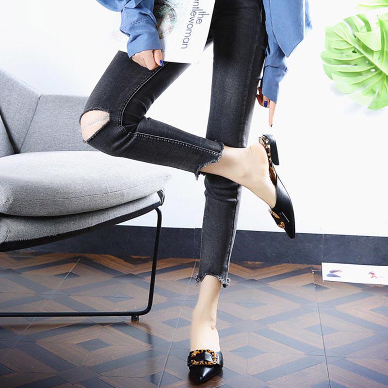 Летние женские универсальные блестящие тапочки 35–39 лет, уличные босоножки на высоком каблуке с бриллиантами, богемные пляжные износостойкие нескользящие офисные женские сандалии с острым носком