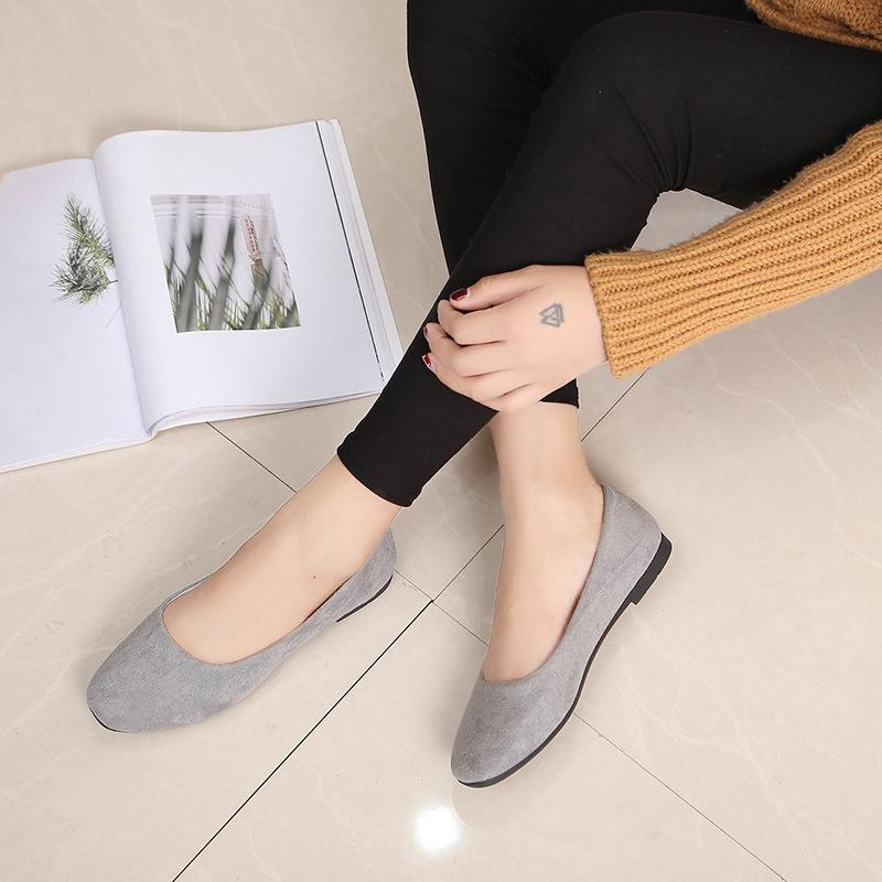 Женские однотонные удобные повседневные туфли без шнуровки больших размеров на плоской подошве для девочек, 19 цветов