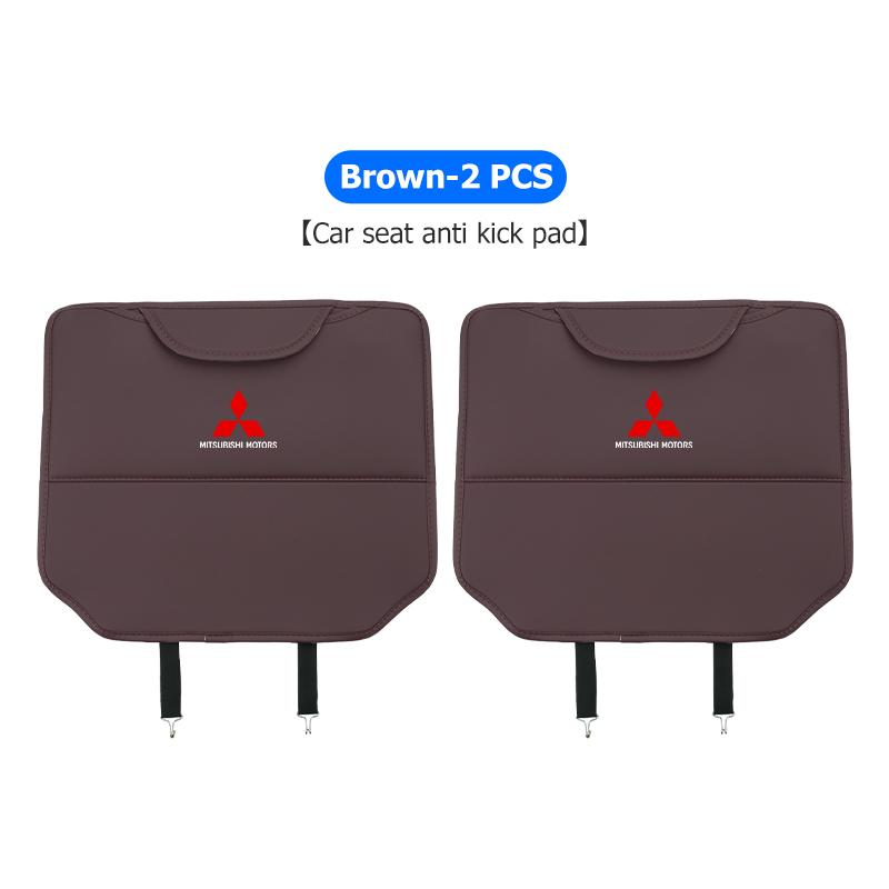 cxdjmy1 Car Anti Kick Pad Seat Back Storage Bag Organizer Auto Styling Interior Accessories For Mitsubishi Outlander Lancer Eclipse