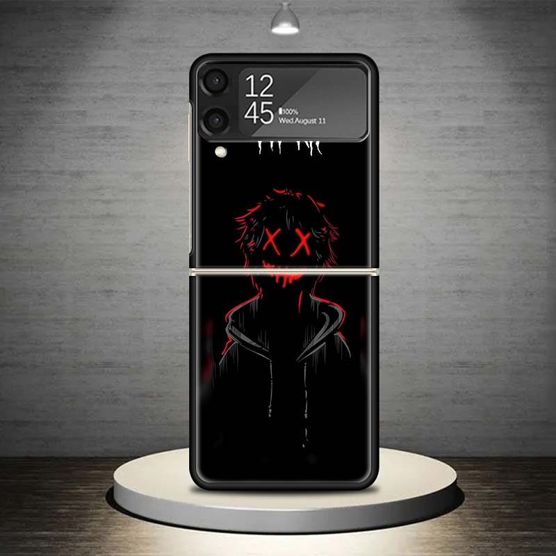 Devil Bad Boy Anime Phone Case For Samsung Galaxy Z Flip 7 6 5 4 3 5G Shockproof Cover Z Flip7 Flip6 ZFlip5 Flip3 Flip4 Luxury S