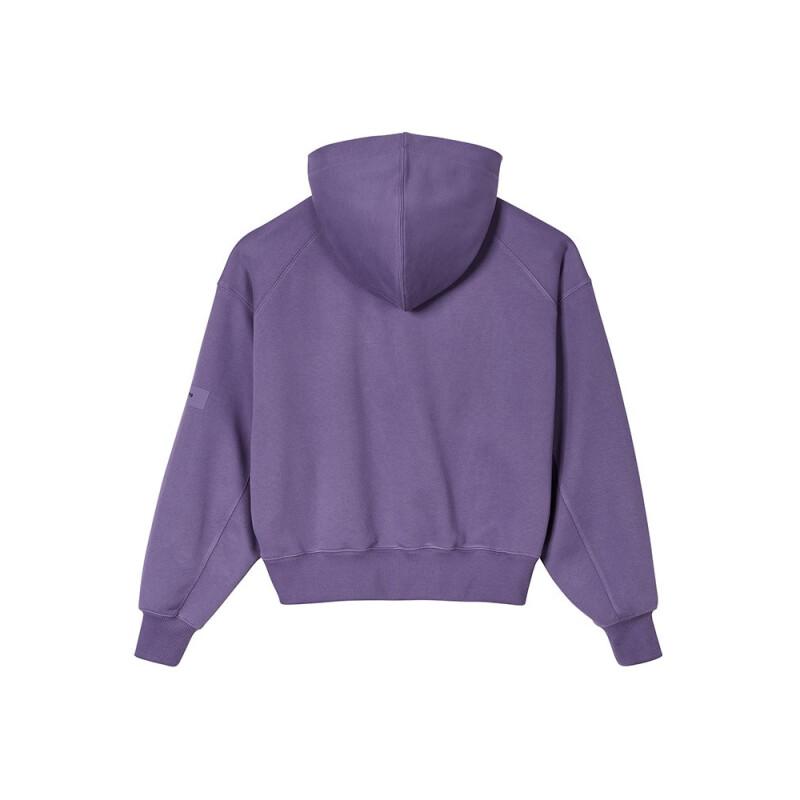 Y-3 Однотонный свободный крой с длинным рукавом, свитер, женские топы, фиолетовый IP7677