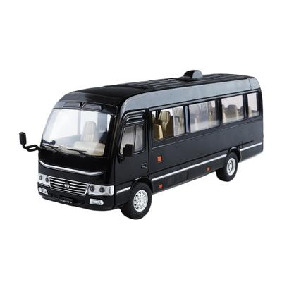 Масштаб 1/24 Toyota Coaster Бизнес-микроавтобус Сплав Литая Модель Автомобиля Звук Свет Серия Научного Образования Обучающий Детский Игрушечный Автомобиль