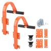 2Pack Ladder Stabilizer Roof Hook with Wheels Steel Strong Grip Easy Install Portable Ladder