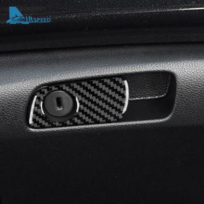 Настоящая мягкая карбоновая наклейка для Honda Accord 2013 2014 2015 2016 2017 LHD Рамка кнопки переключателя бардачка автомобиля Аксессуары