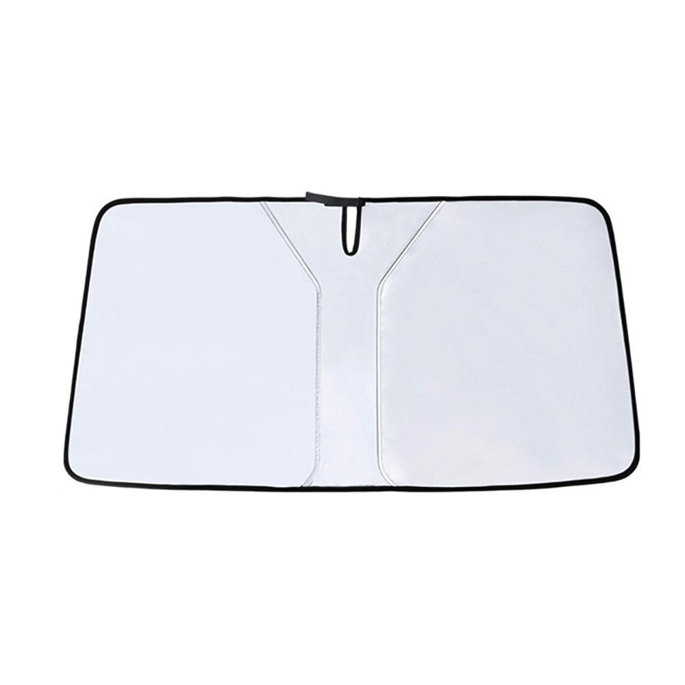 Автомобильный серебристый тканевый солнцезащитный козырек, улучшенный, утолщенный, складной, охлаждающий, передний солнцезащитный козырек, аксессуары для лобового стекла