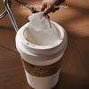 Creative Coffee Cup-Shaped Trash Can with Lid for Home, Office, and Bedroom Waste