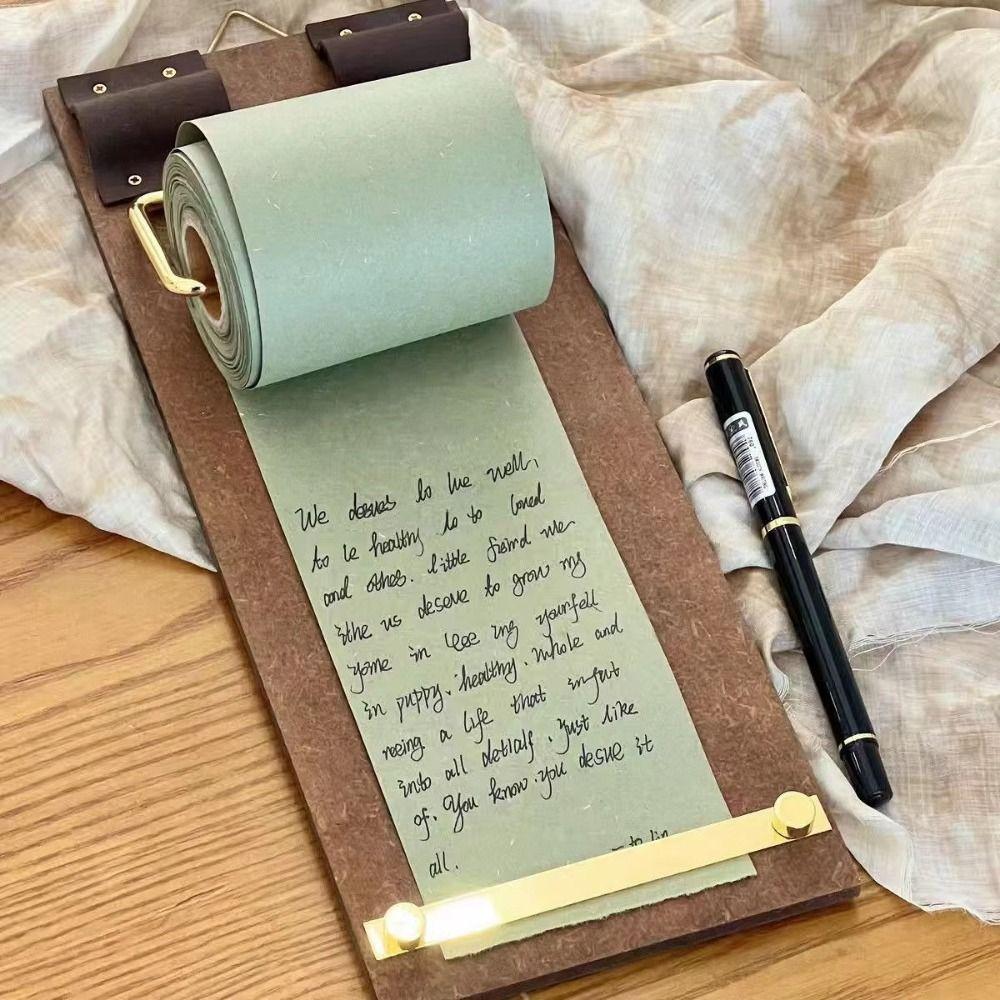 Hangable Vintage Sticky Notes Tear-Off Note Splint Message Pad Wooden Memo Clipboards Wall Decor