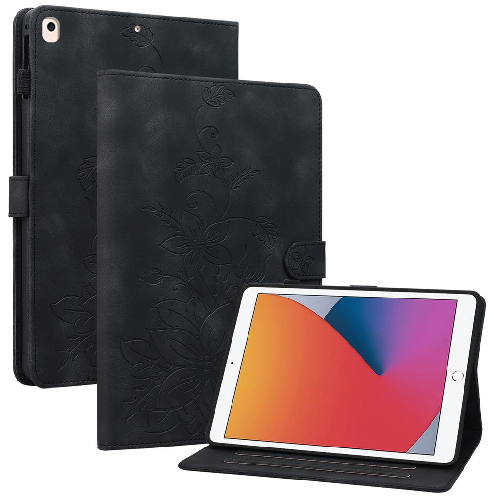 Для iPad 10.2 (2021)/(2019)/(2020) Защитный чехол Противоударный Оттиск PU кожа Обложка для планшета
