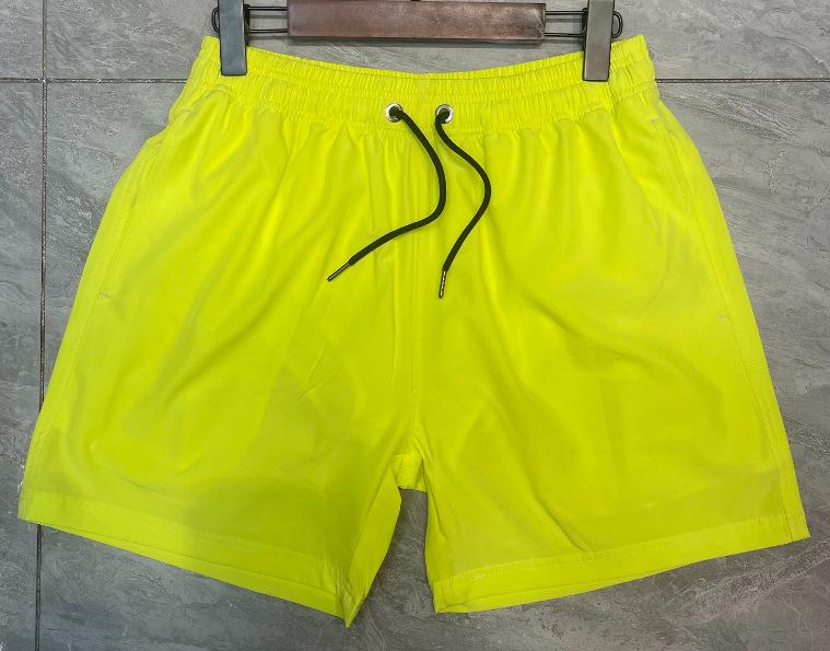 Men's Quick-Dry Stretch Casual Sport Shorts - Solid Color, Summer 2025, Four-Way Stretch, Beach-Ready, Loose Fit