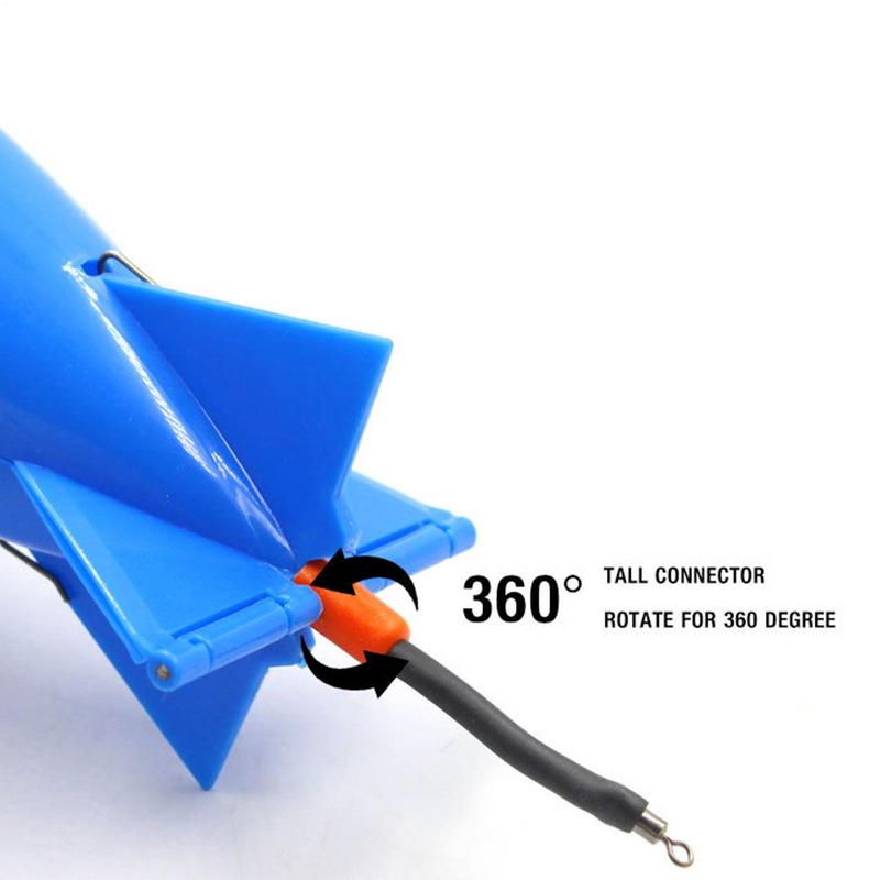 Fishing Accessories Carp Fishing Rocket Feeder Large Small Spod Bombs Float Lure Bait Holder 14.5cm Pellet Rockets Feeders