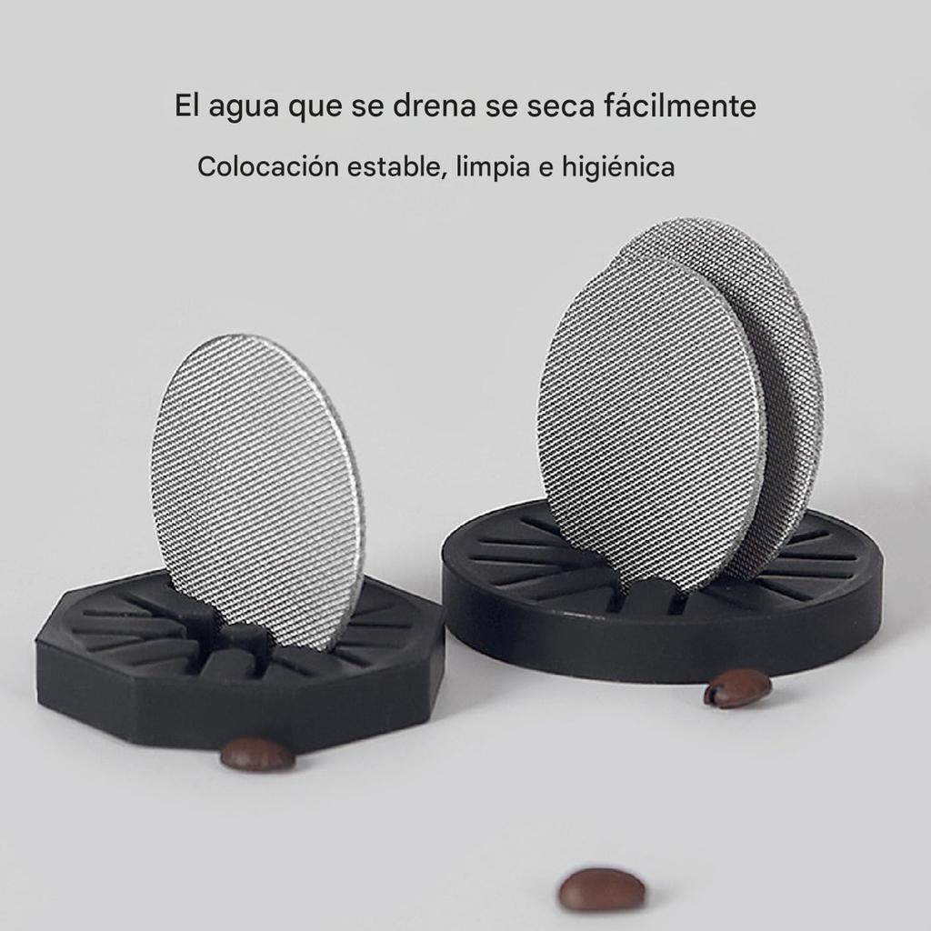 YOUTHINK Подставка для сетки-шайбы, силиконовая подставка для корзины портафильтра, компактная, маленькая, устойчивая, быстросохнущая подставка-держатель для кофейных фильтров для дома, квартиры, офиса