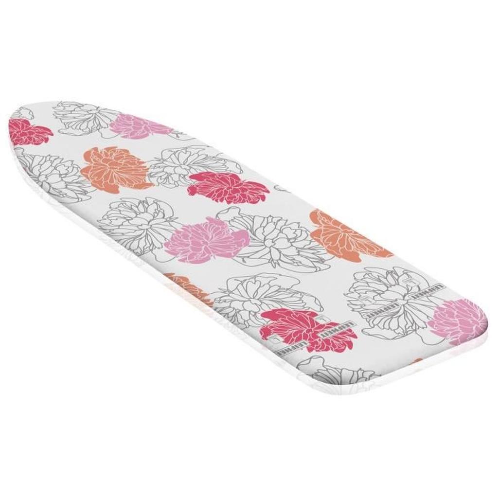 Housse table a repasser Leifheit Cotton Comfort L 71602, rembourrage en molleton de 3 mm, pour planche a repasser max. 140 x 45 cm
