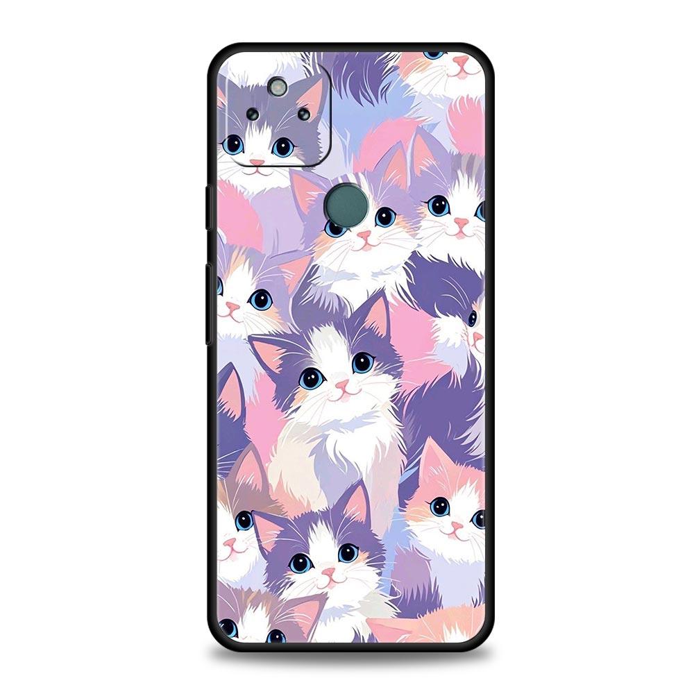 Чехол для телефона с ярким дизайном кошки для Google Pixel 10 9 8 7 6 9A 8A 7A 6A Pro Ударопрочный Мягкий ТПУ 9 Pro XL Корпус Capas Fundas