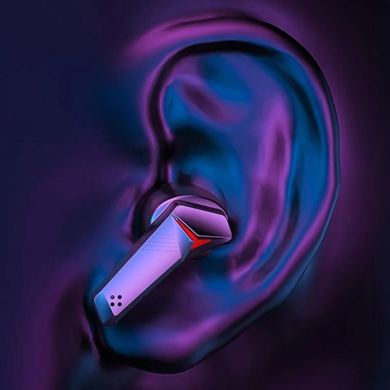 Игровые гарнитуры T33 TWS Беспроводные наушники с низкой задержкой Качество звука с шумоподавлением Bluetooth-совместимые наушники 5.2