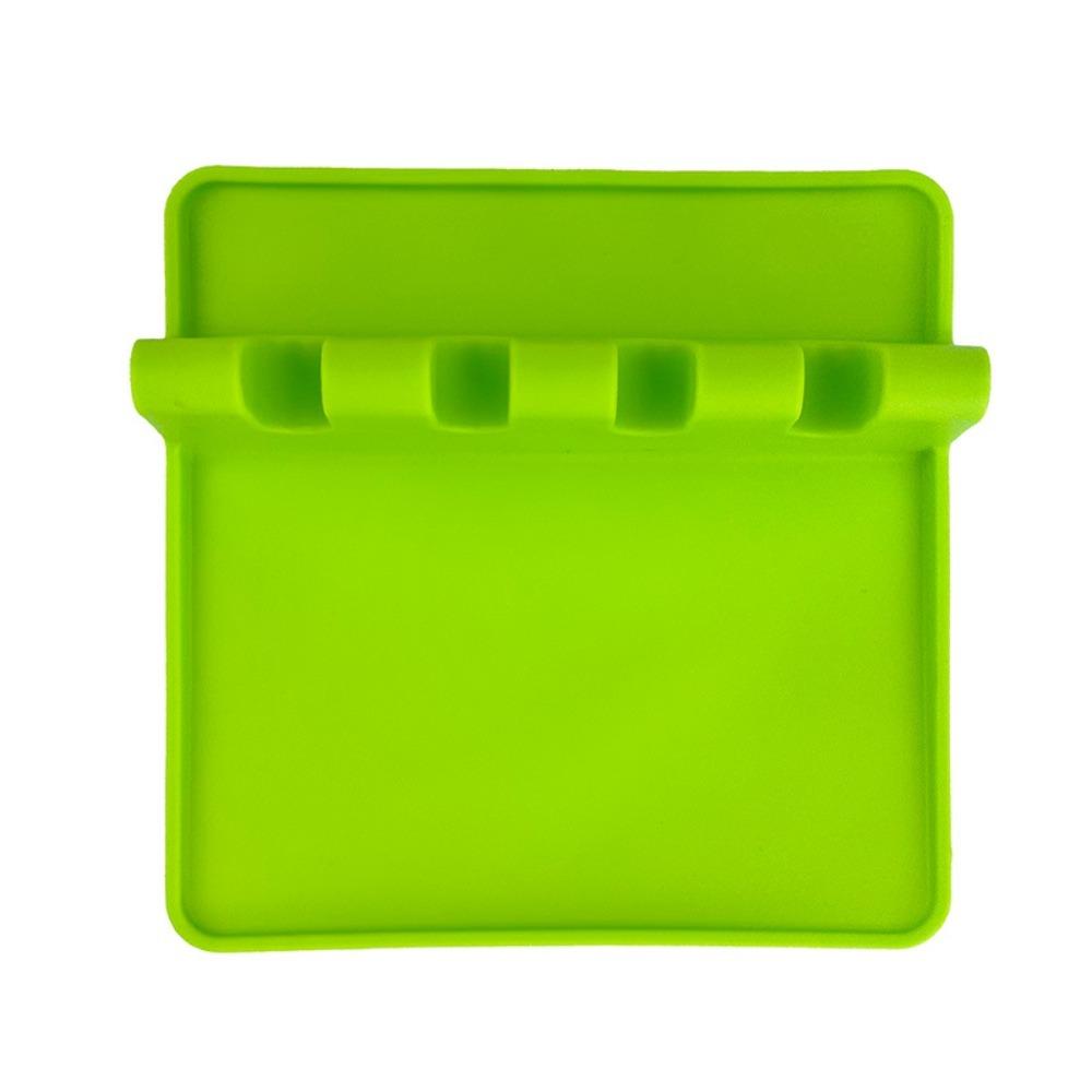 Silicone Kitchen Utensil Rack Non-Slip Spoon Shelf Utensil Holder Pot Lid Rack Cooking Station