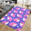 Pink frogs patterned design carpet Yoga living room room decor children's crawling mat doormat area rug games mat