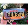 U.S. License Plate, U.S. Car License Plate, Metal, 15x30 Cm.